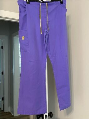 Purple Women’s Drawstring Scrub Pants